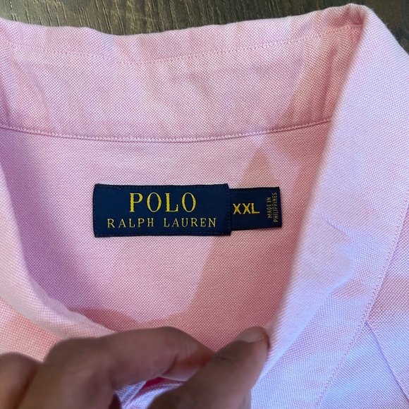 men’s pink ralph Lauren button up dress shirt - Picture 6 of 7